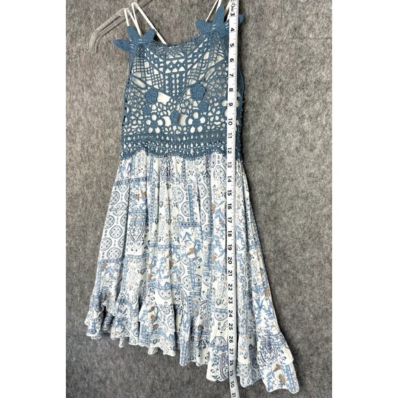 Chelsea & Violet Floral Boho Knit Crochet Dress Girls Large Cottagecore - Picture 5 of 8
